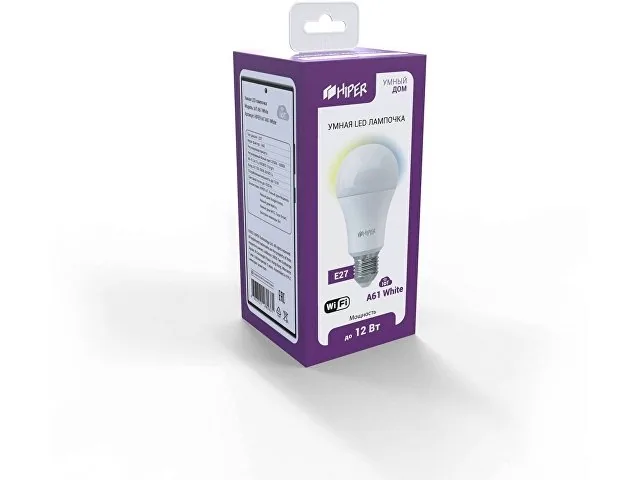 Умная LED лампочка «IoT A61 White» фото 3