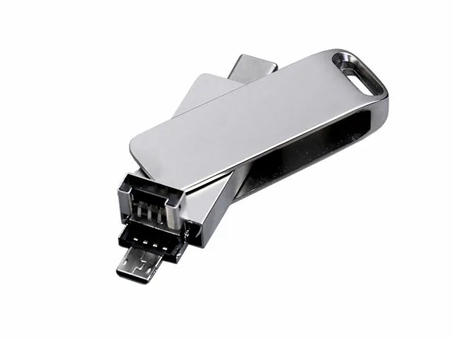 USB 3.0-флешка на 32 Гб 3-в-1 с разъемами Micro USB и USB-C фото 3