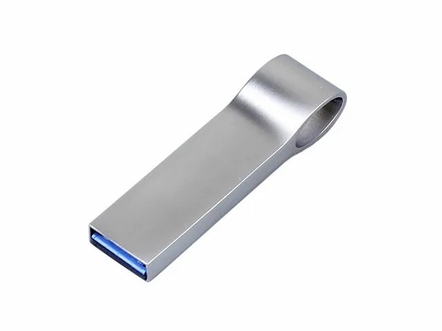 USB 2.0-флешка на 16 Гб с мини чипом и боковым отверстием для цепочки фото 2