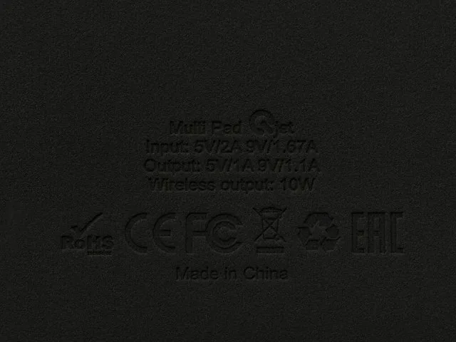 Многофункциональный коврик для мыши «Multi Pad» с беспроводной зарядкой и LCD экраном, 10 Вт фото 11