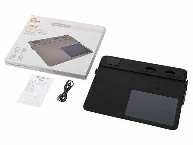 Многофункциональный коврик для мыши «Multi Pad» с беспроводной зарядкой и LCD экраном, 10 Вт фото 14