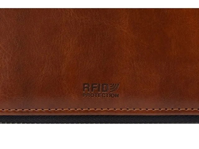 Бизнес-блокнот на молнии А5 «Fabrizio» с RFID защитой и ручкой фото 10