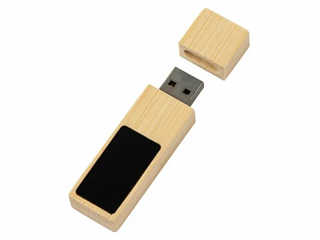 USB 2.0- флешка на 32 Гб c подсветкой логотипа «Bamboo LED» фото 2