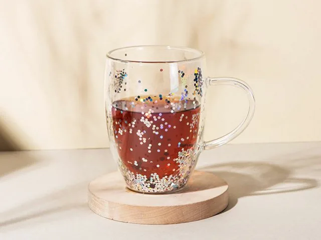 Кружка с двойными стенками с блестками «Festival» фото 5