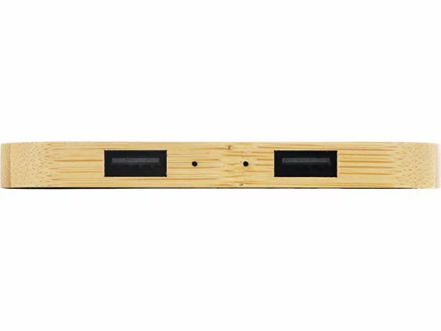 USB-хаб с беспроводной зарядкой из бамбука «Plato», 5 Вт фото 6
