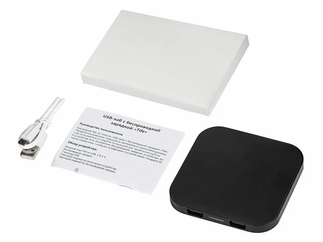 Беспроводная зарядка «Tile» с 2 USB-A, 5 Вт фото 8