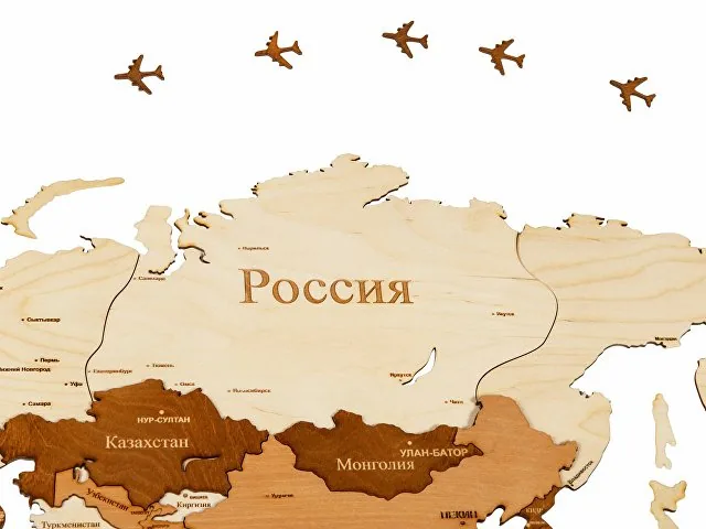 Интерьерная карта мира «World» фото 5