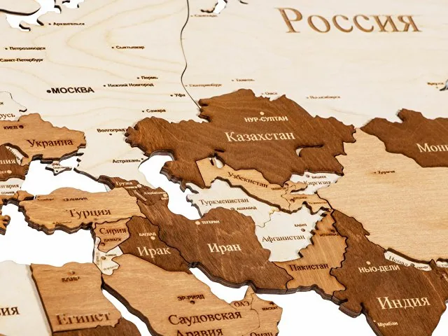 Интерьерная карта мира «World» фото 7