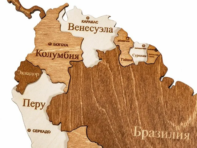 Интерьерная карта мира «World» фото 8
