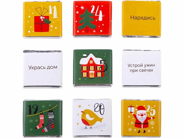 Шоколадный адвент-календарь «Festive» фото 5