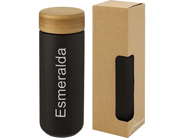 Керамическая кружка «Lumi» с бамбуковой крышкой фото 7