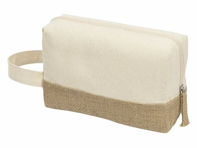 Косметичка «Jute» с ручкой из хлопка и джута фото 2