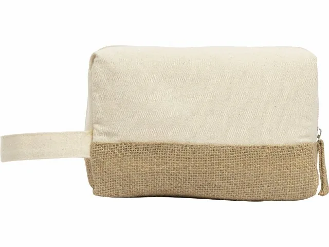 Косметичка «Jute» с ручкой из хлопка и джута фото 3