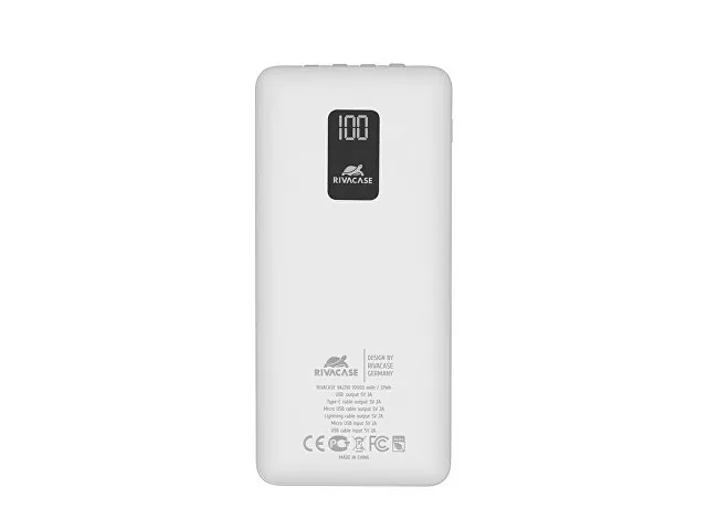 Внешний аккумулятор с дисплеем и встроенными кабелями VA2210, 10000 mAh фото 2
