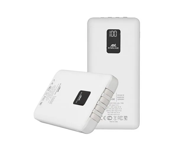 Внешний аккумулятор с дисплеем и встроенными кабелями VA2210, 10000 mAh фото 9