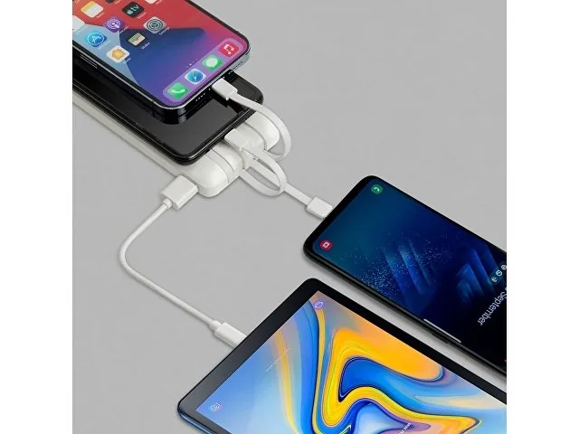 Внешний аккумулятор с дисплеем и встроенными кабелями VA2210, 10000 mAh фото 12