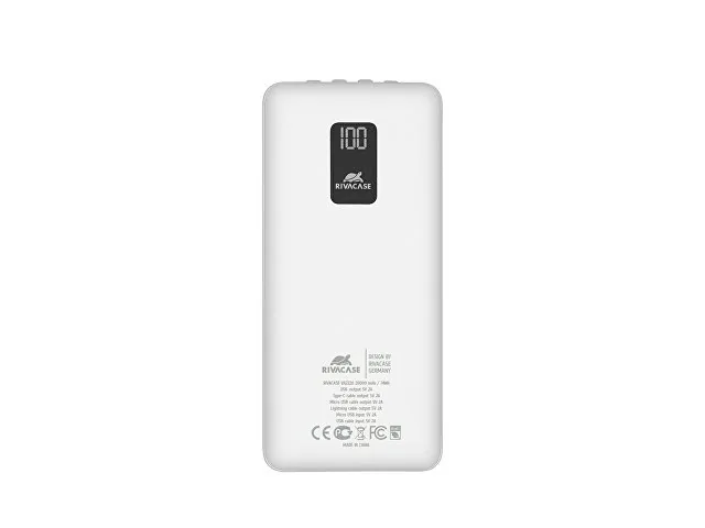 Внешний аккумулятор с дисплеем и встроенными кабелями VA2220, 20000 mAh фото 2