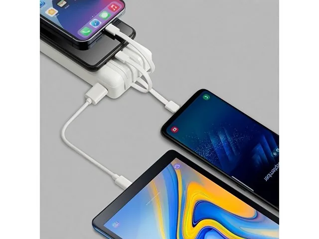 Внешний аккумулятор с дисплеем и встроенными кабелями VA2220, 20000 mAh фото 12