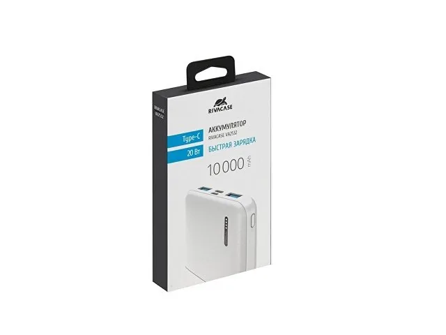 Внешний аккумулятор с быстрой зарядкой QC/PD VA2532, 10000 mAh фото 17