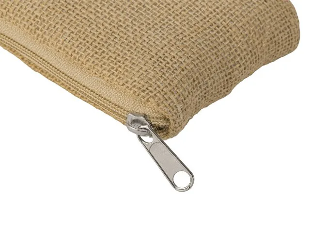 Складная сумка Jute из хлопка и джута с карманом фото 11