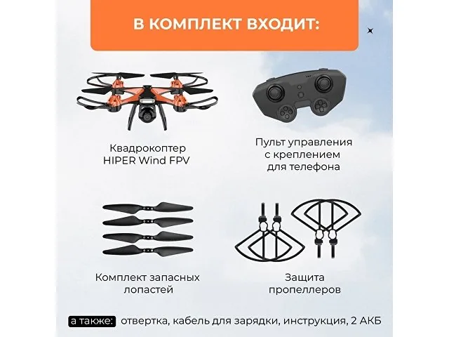 Радиоуправляемый квадрокоптер «WIND FPV» фото 9