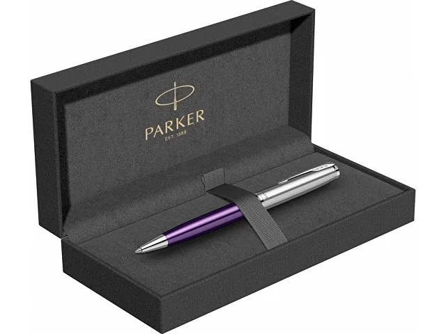 Ручка шариковая Parker «Sonnet Essentials Violet SB Steel CT» фото 5