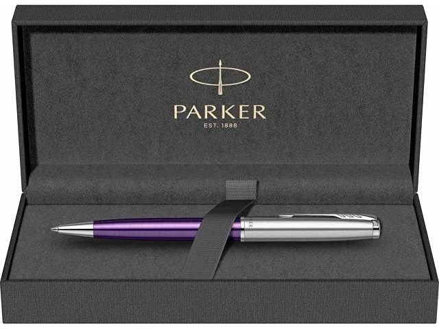 Ручка шариковая Parker «Sonnet Essentials Violet SB Steel CT» фото 6
