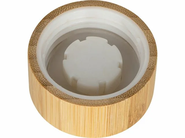 Бутылка из переработанного пластика rPET «Kato Bamboo» с бамбуковой крышкой, 500 мл фото 4