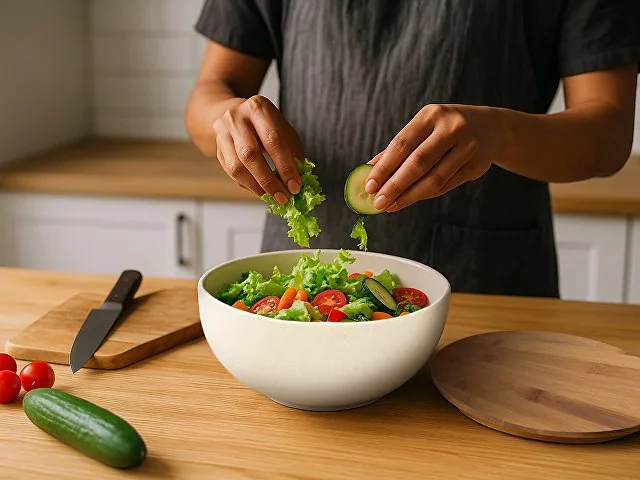 Салатник из натуральных волокон с бамбуковой крышкой «Bowl» фото 11