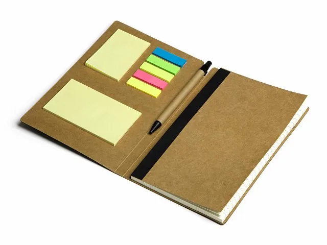 Блокнот А5 «Write and stick» с ручкой и набором стикеров фото 2