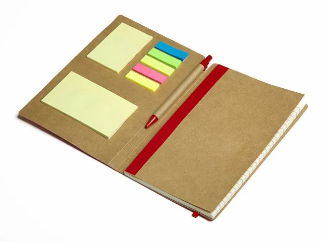 Блокнот А5 «Write and stick» с ручкой и набором стикеров фото 2