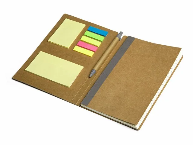Блокнот А5 «Write and stick» с ручкой и набором стикеров фото 2
