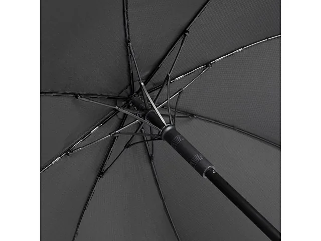 Зонт-трость «Carbon» с куполом из переработанного пластика фото 4