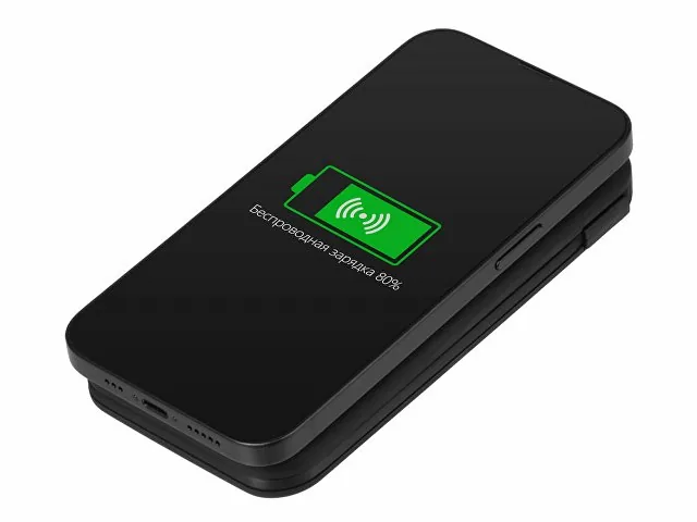 Внешний беспроводной аккумулятор с подсветкой лого «Astro», soft-touch, 10000 mAh фото 3