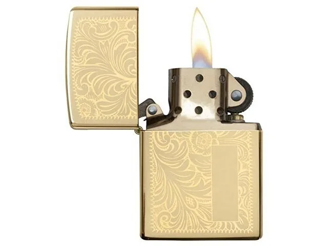 Зажигалка ZIPPO Venetian® с покрытием High Polish Brass фото 2