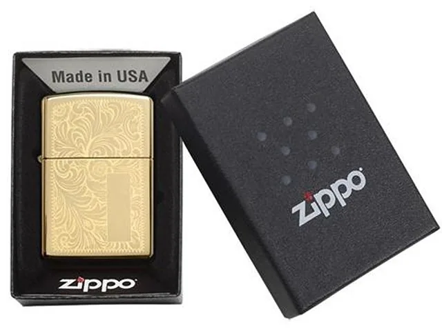 Зажигалка ZIPPO Venetian® с покрытием High Polish Brass фото 4