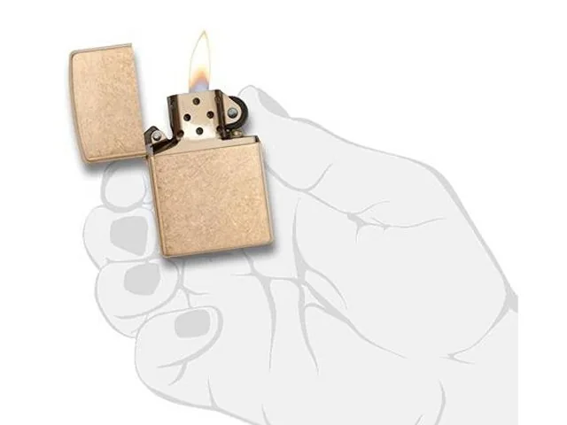 Зажигалка ZIPPO Armor™с покрытием Tumbled Brass фото 4