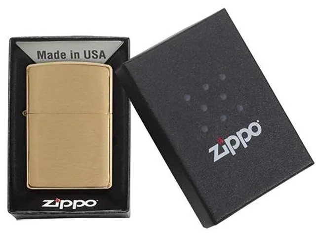 Зажигалка ZIPPO с покрытием Brushed Brass фото 4
