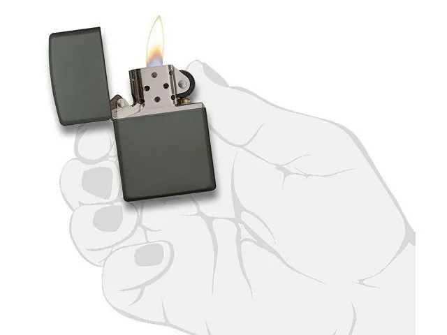 Зажигалка ZIPPO Classic с покрытием Green Matte фото 5