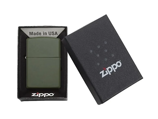 Зажигалка ZIPPO Classic с покрытием Green Matte фото 6