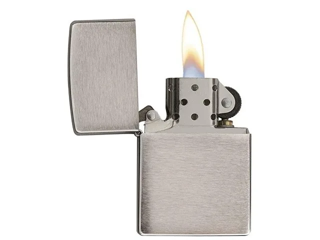 Зажигалка ZIPPO Classic с покрытием Brushed Chrome фото 2