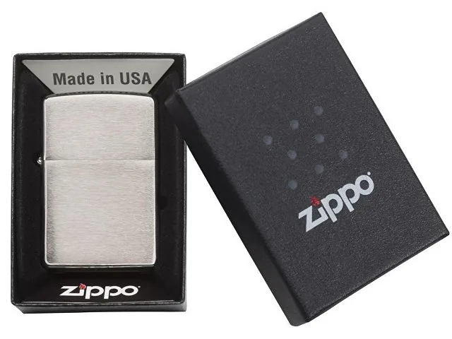 Зажигалка ZIPPO Classic с покрытием Brushed Chrome фото 4
