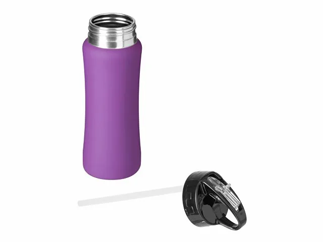 Бутылка для воды "Bottle C1", сталь, soft touch, 600 мл фото 2