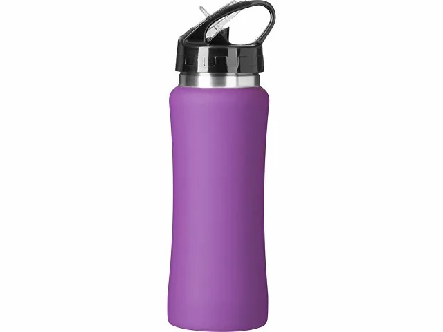 Бутылка для воды "Bottle C1", сталь, soft touch, 600 мл фото 4