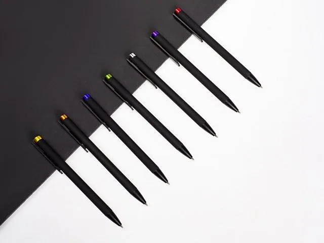 Ручка металлическая шариковая «Taper Metal» soft-touch фото 5