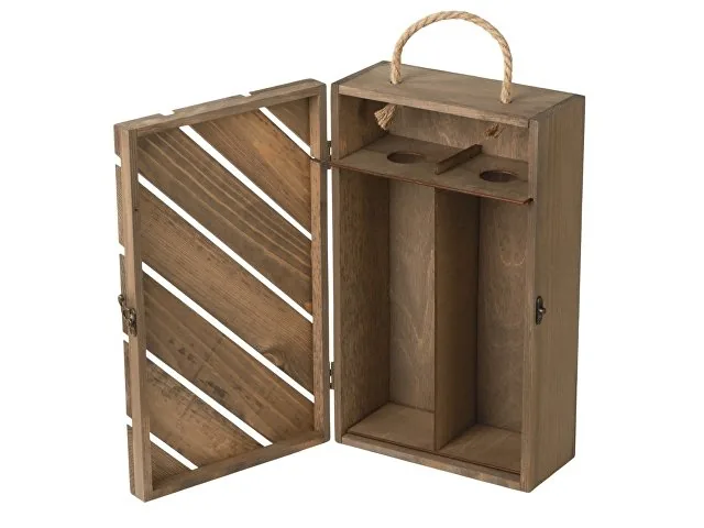 Коробка подарочная из массива дерева «Two-bottle box» фото 2