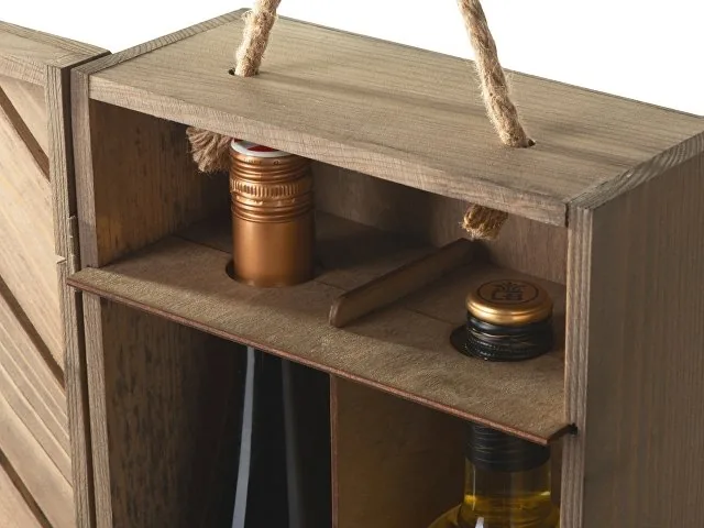 Коробка подарочная из массива дерева «Two-bottle box» фото 8