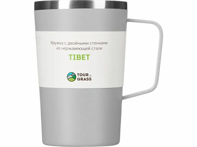 Стальная кружка с двойными стенками и порошковым покрытием «Tibet» фото 4