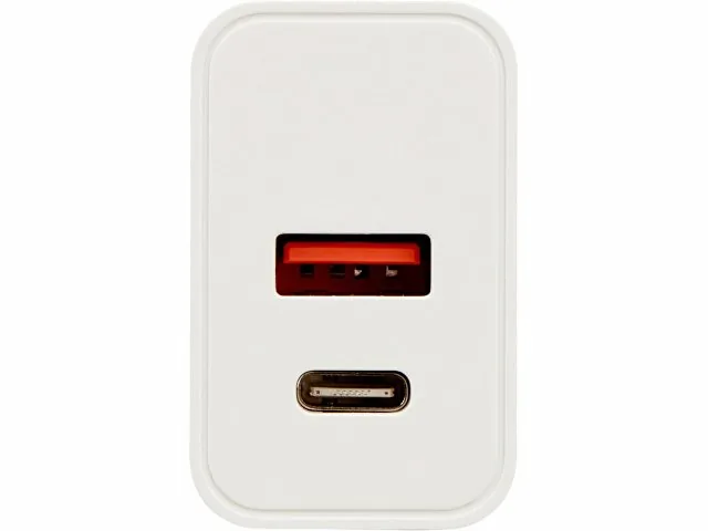 Сетевое зарядное устройство c выходами USB-A и USB-C и быстрой зарядкой QC/PD «Recharger Pro», 30 Вт фото 3