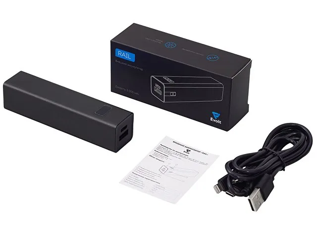 Внешний аккумулятор «Rail» c дисплеем, 5000 mAh фото 9